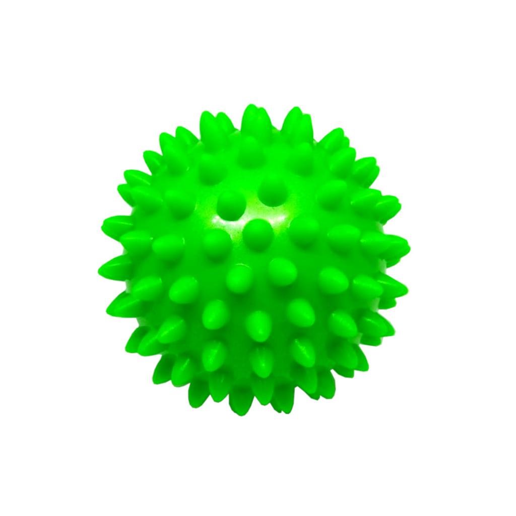 М'яч масажний для стоп та тіла Spiky Ball МФР шипований 8 см Зелений