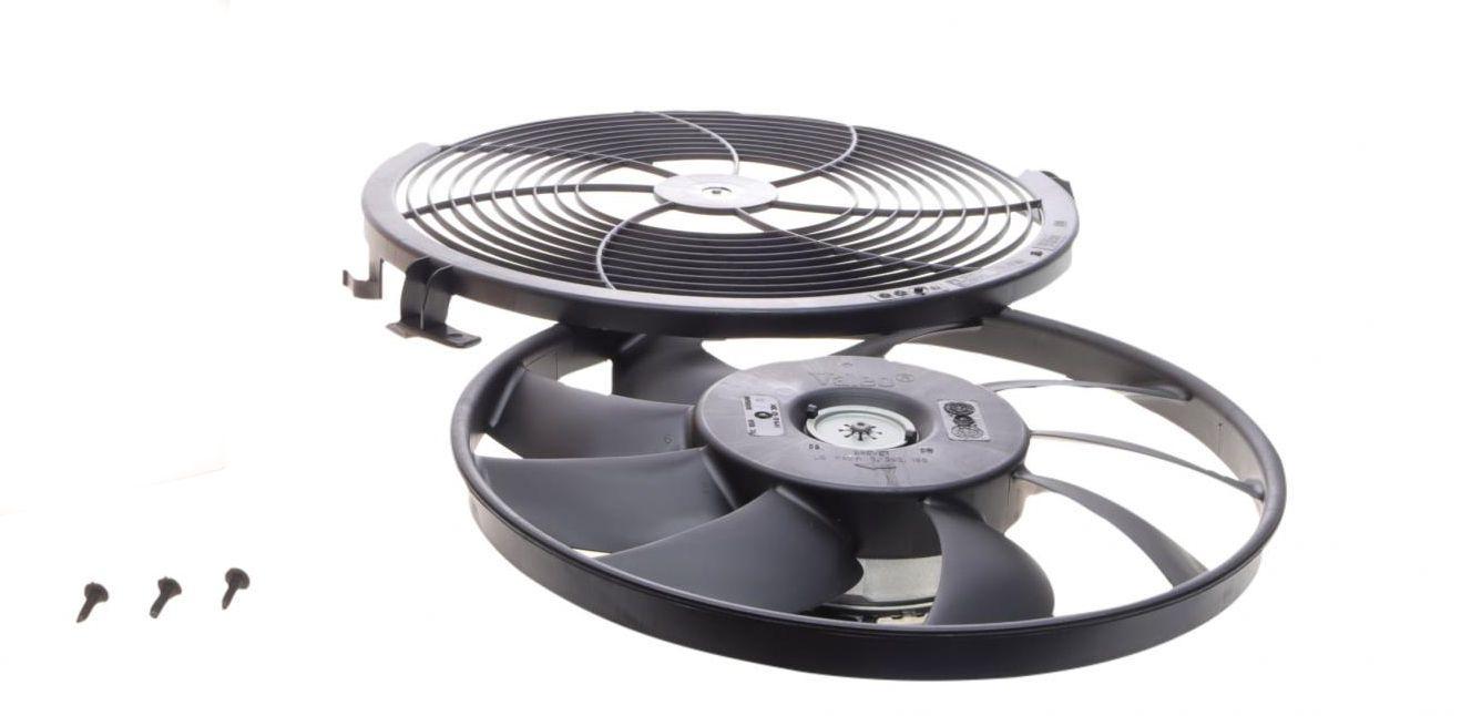 Вентилятор радиатора кондиционера VW Crafter/MB Sprinter 906 06- с решеткой (696083)