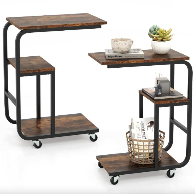 Журнальный столик приставной Costway Tavolino 2 шт. Loft (4751)