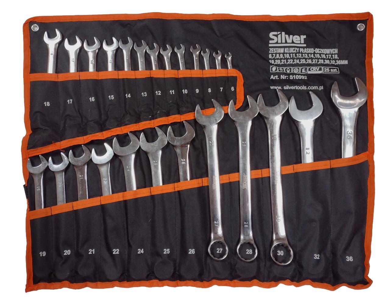 Ключі комбіновані 25 шт. 6-36 мм (S10992)