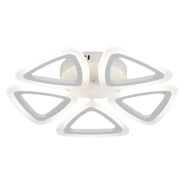 LED-люстра потолочная Valeso с пультом и треугольными плафонами 3000/6500K IP20 G 2717/5 WT 60 60W Белый (28686451)