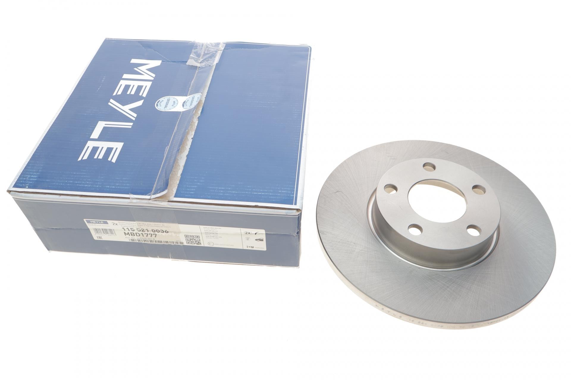 Диск тормозной передний Meyle Audi 100/A4/A6 90-01 288x15 мм (115 521 0036 MEYLE)