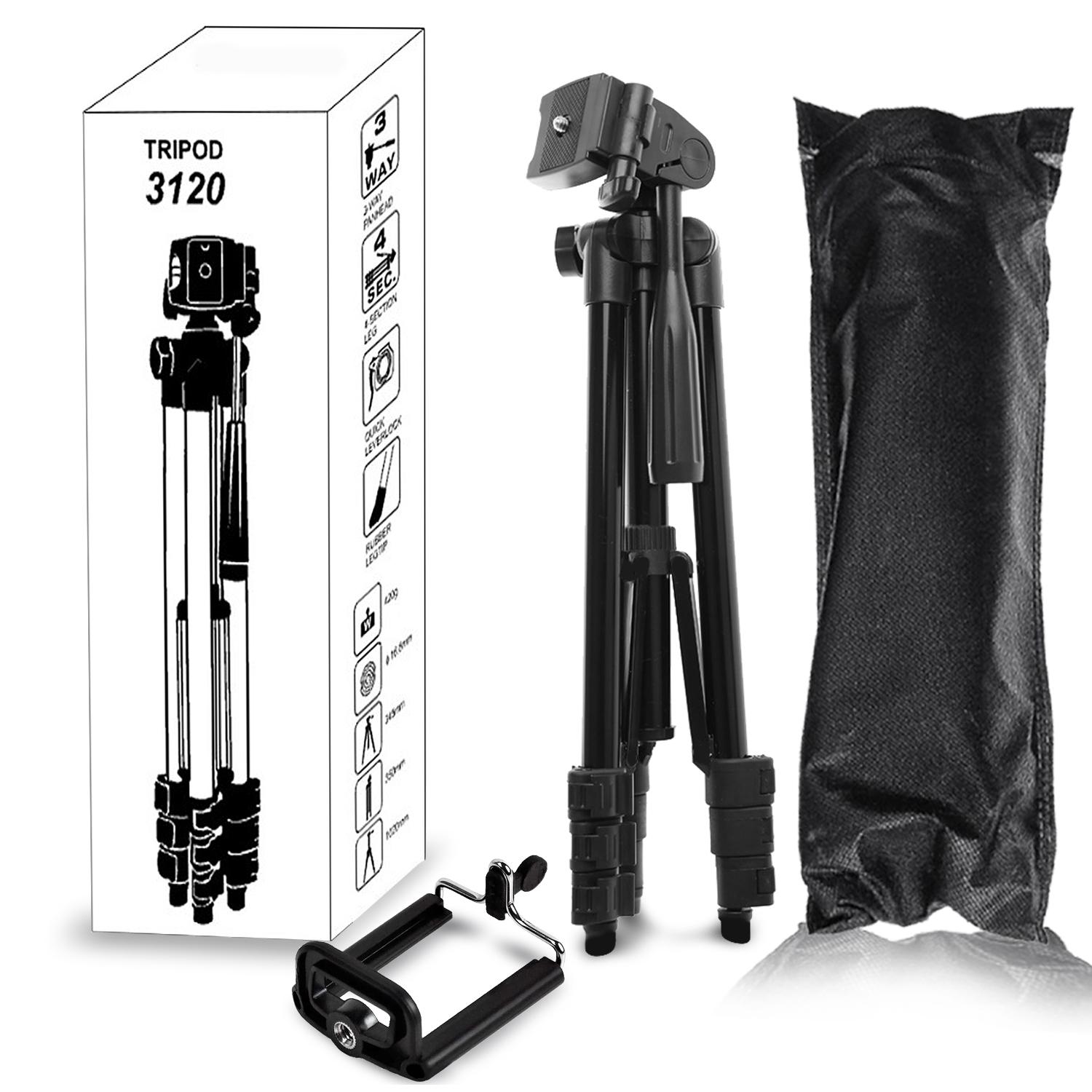 Штатив для камери та телефону Tripod 3120 Чорний