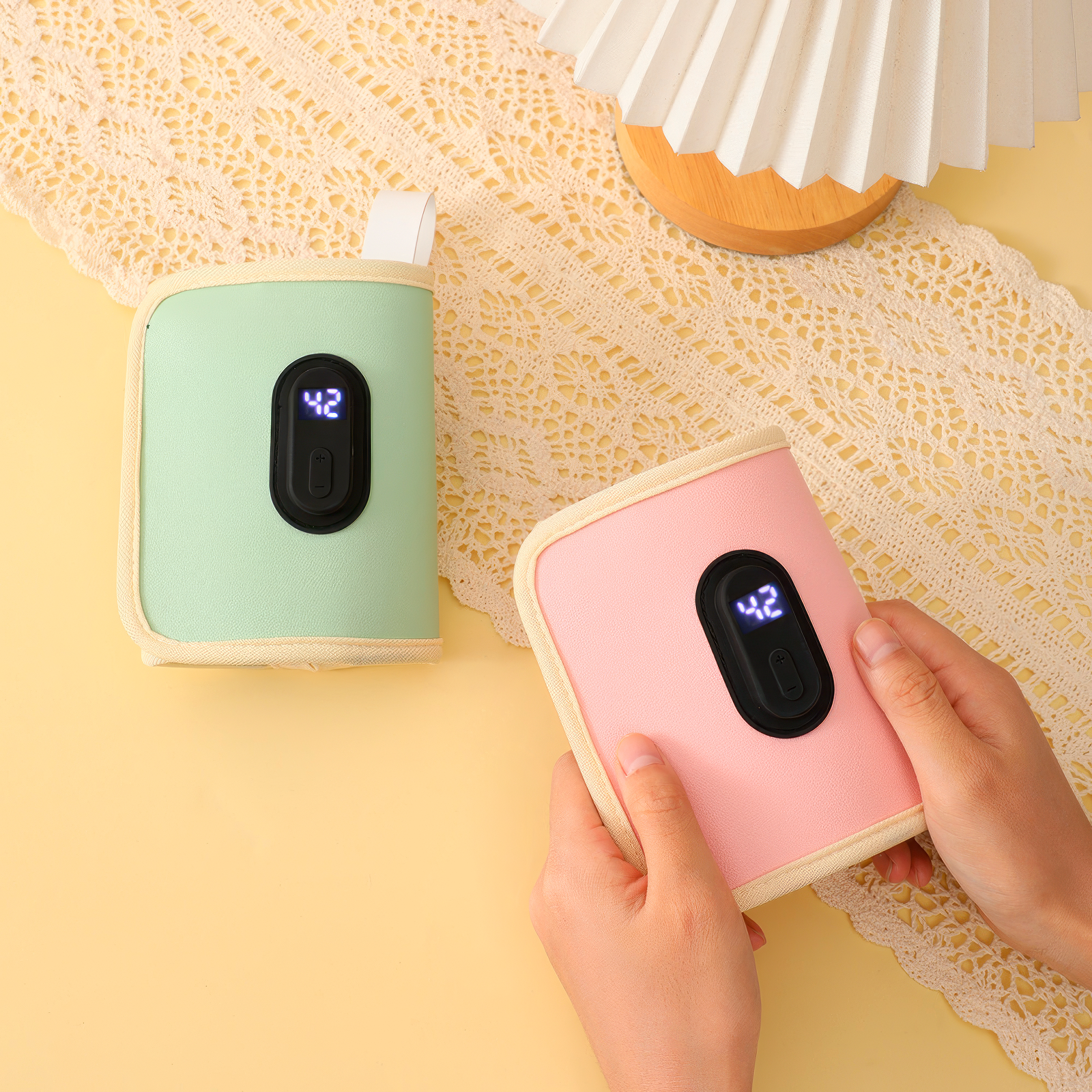 Подогреватель и термочехол для бутылочек с цифровым контролем температуры и питанием от USB или павербанка Зеленый (25011) - фото 5 Подогреватель и термочехол для бутылочек с цифровым контролем температуры и питанием от USB или павербанка Зеленый (25011) - фото 5