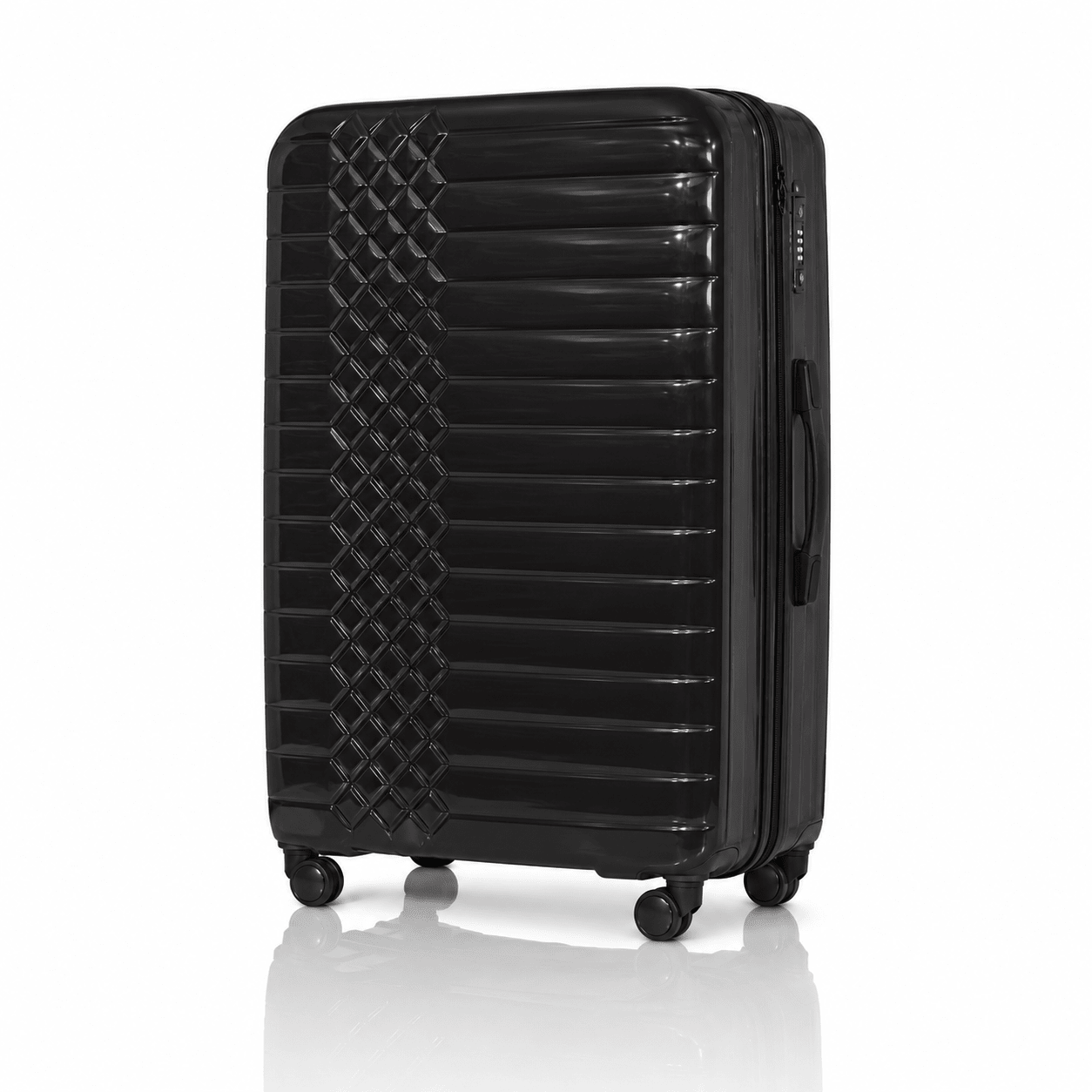Чемодан из полипропилена Fashion 131 большой 92 л Черный (131-L-Black)