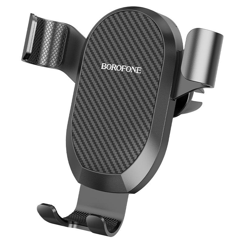 Тримач для телефону в машину Borofone BH48 Warrior Air Outlet Gravity Car Holder Black (BH48B) Тримач для телефону в машину Borofone BH48 Warrior Air Outlet Gravity Car Holder Black (BH48B)