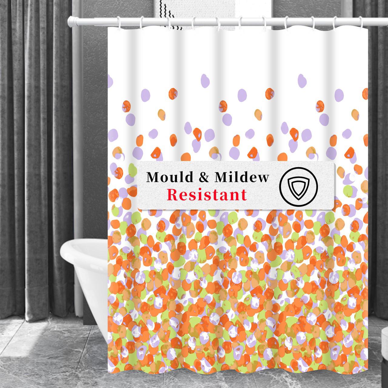 Шторка для ванної кімнати Bathlux водонепроникна з кільцями 180x180 см (1858837656) - фото 5 Шторка для ванної кімнати Bathlux водонепроникна з кільцями 180x180 см (1858837656) - фото 5