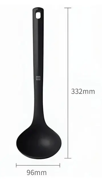 Ополоник силіконовий HuoHou Silicone Soup Ladle HU0177 Black - фото 2