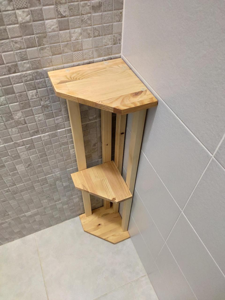 Угловая полка деревянная (2087895415) - фото 4