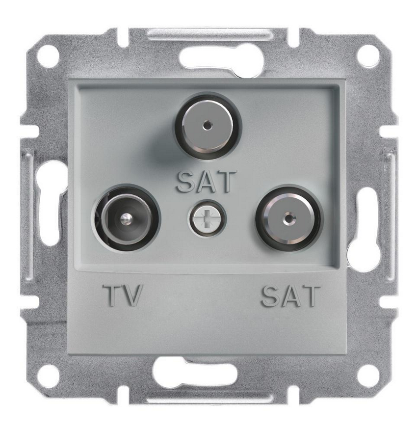Розетка Schneider Electric Asfora TV-SAT-SAT конечная 1 dB Алюминий (EPH3600161)