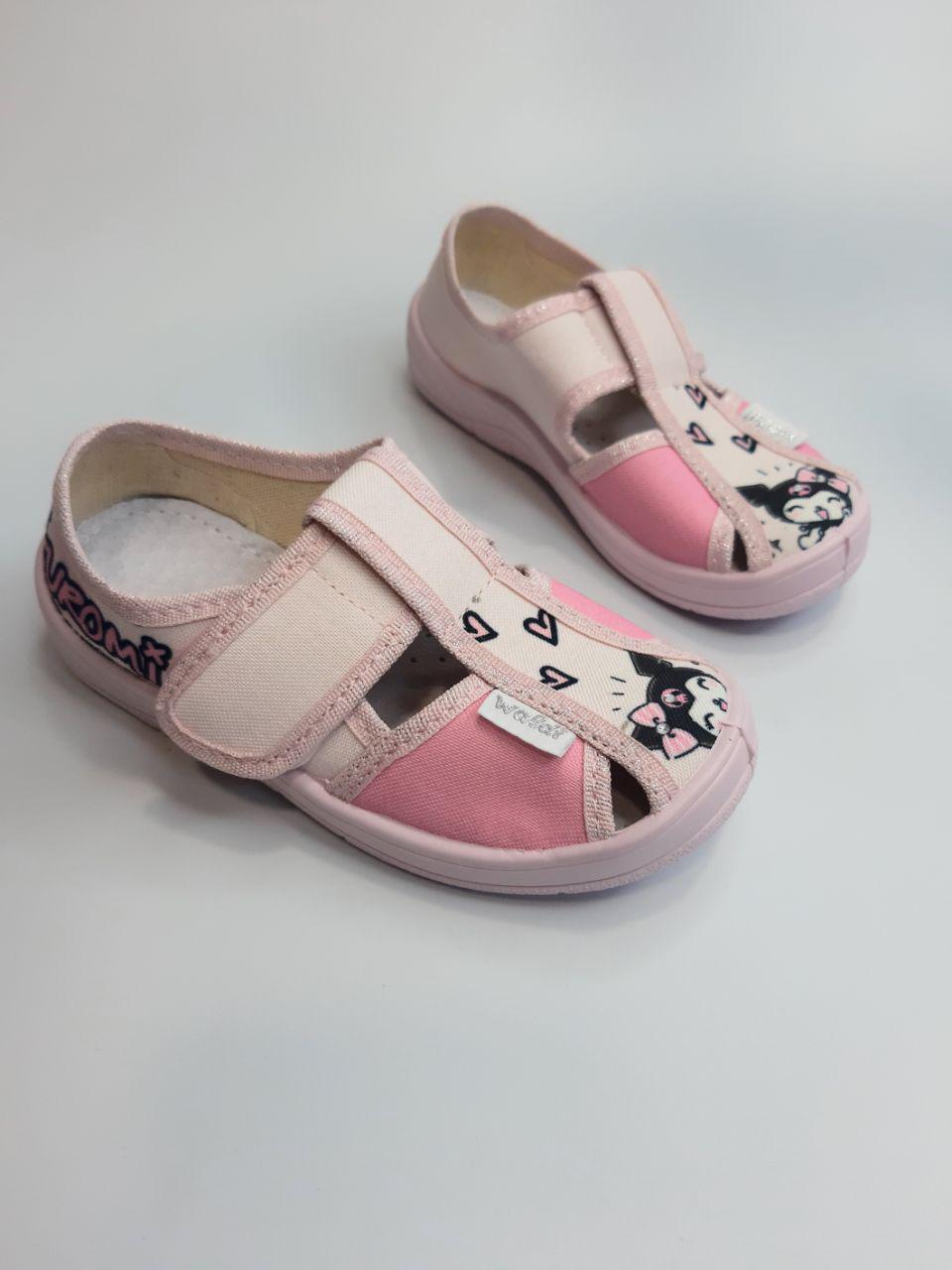 Тапочки для девочки Waldi текстильные р. 26 17 см Розовый (360-634)