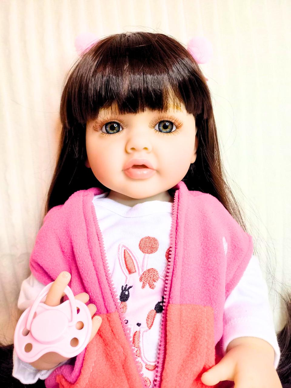 Кукла Reborn София винил-силиконовая с соской/бутылочкой 55 см (2013861021) - фото 4 Кукла Reborn София винил-силиконовая с соской/бутылочкой 55 см (2013861021) - фото 4