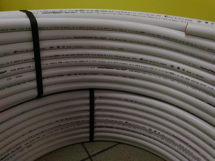 Труба металопластикова SANHA MultiFit-Flex PE-RT/AL /PE-HD 16х2 мм 200 м (28414737) - фото 2 Труба металопластикова SANHA MultiFit-Flex PE-RT/AL /PE-HD 16х2 мм 200 м (28414737) - фото 2