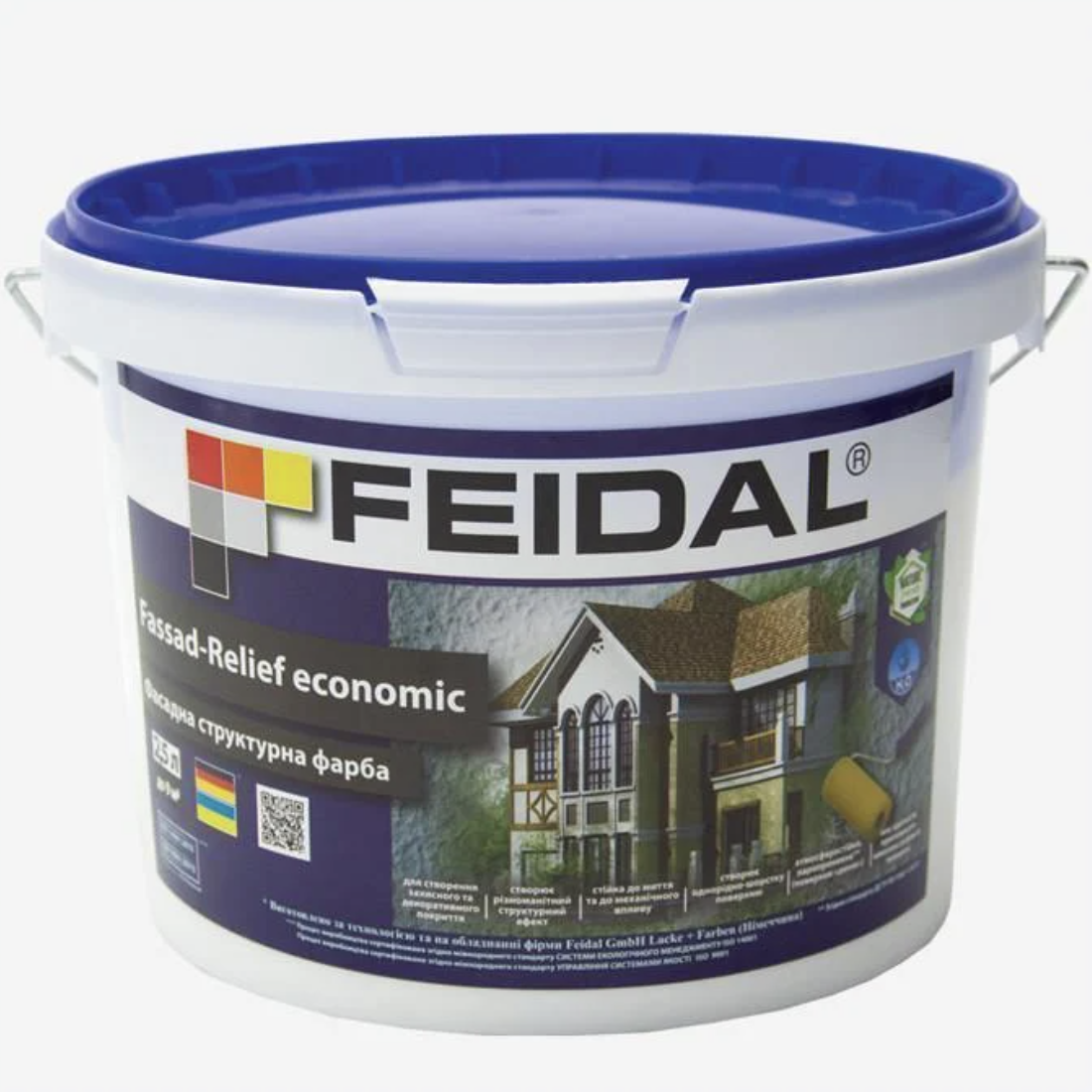 Фарба фасадна структурна Feidal Fassad-Relief economic 2,5 л Тонована (27581747) Фарба фасадна структурна Feidal Fassad-Relief economic 2,5 л Тонована (27581747)
