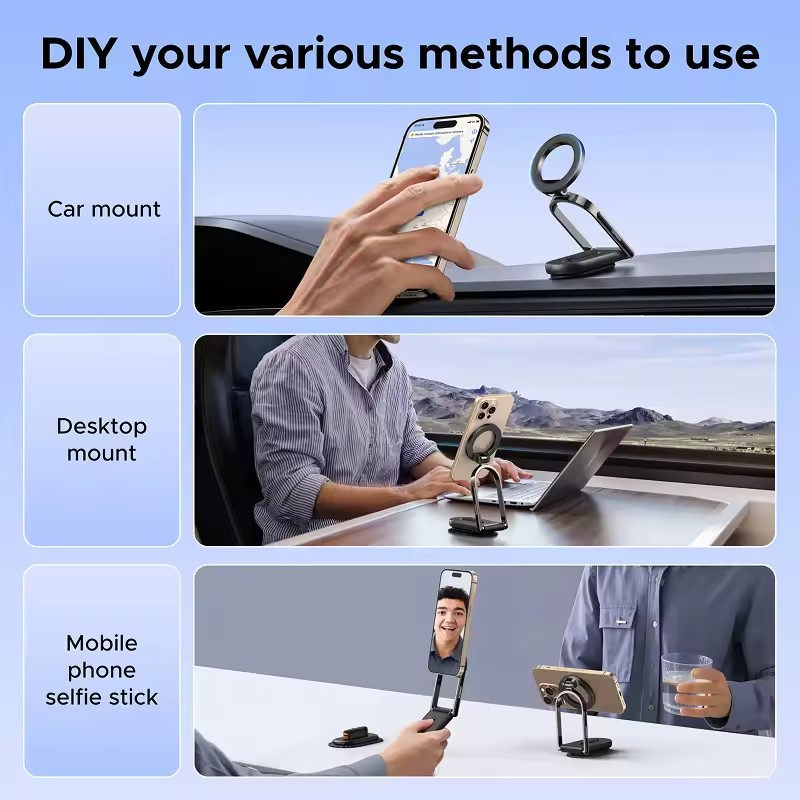 Держатель магнитный для телефона в машину UGREEN LP924 Magsafe Black (LP924) - фото 6