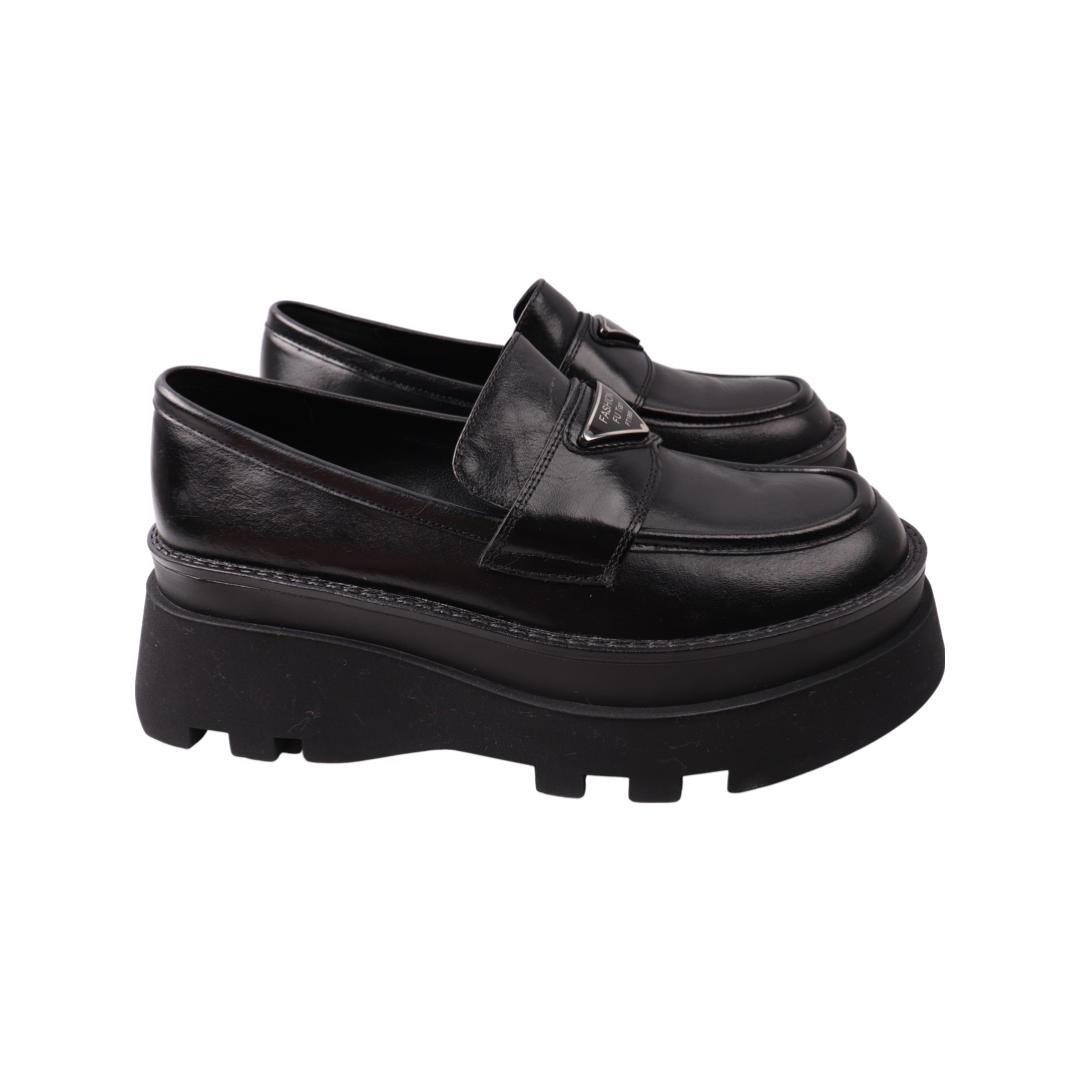 Туфли женские Oeego из кожи р. 36 Черный (93-21DTC)