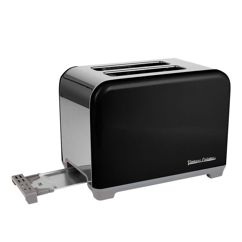 Електричний чайник + тостер Vintage cuisine комплект Чорний - фото 5 Електричний чайник + тостер Vintage cuisine комплект Чорний - фото 5