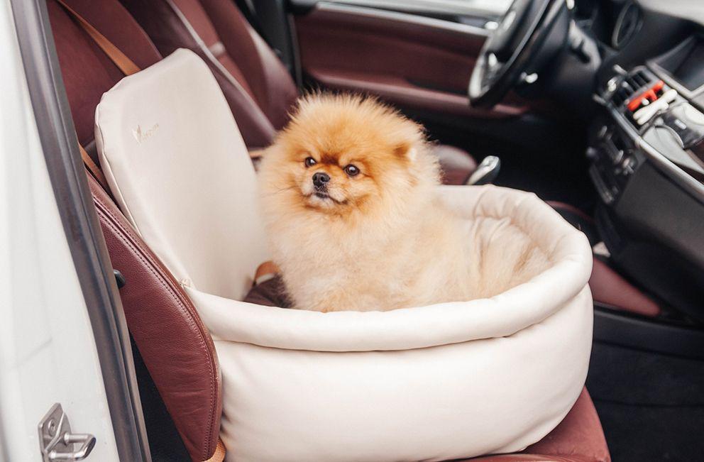 Автокресло для Собак Haustier Luxury Ivory S 40x40x20x45см (HT2-1-e02) - фото 2