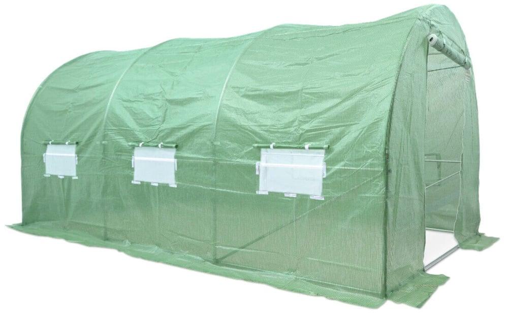 Теплица садовая Focus Garden для дачи с окнами 3x4,5x2 м Зеленый (FCG_001018)