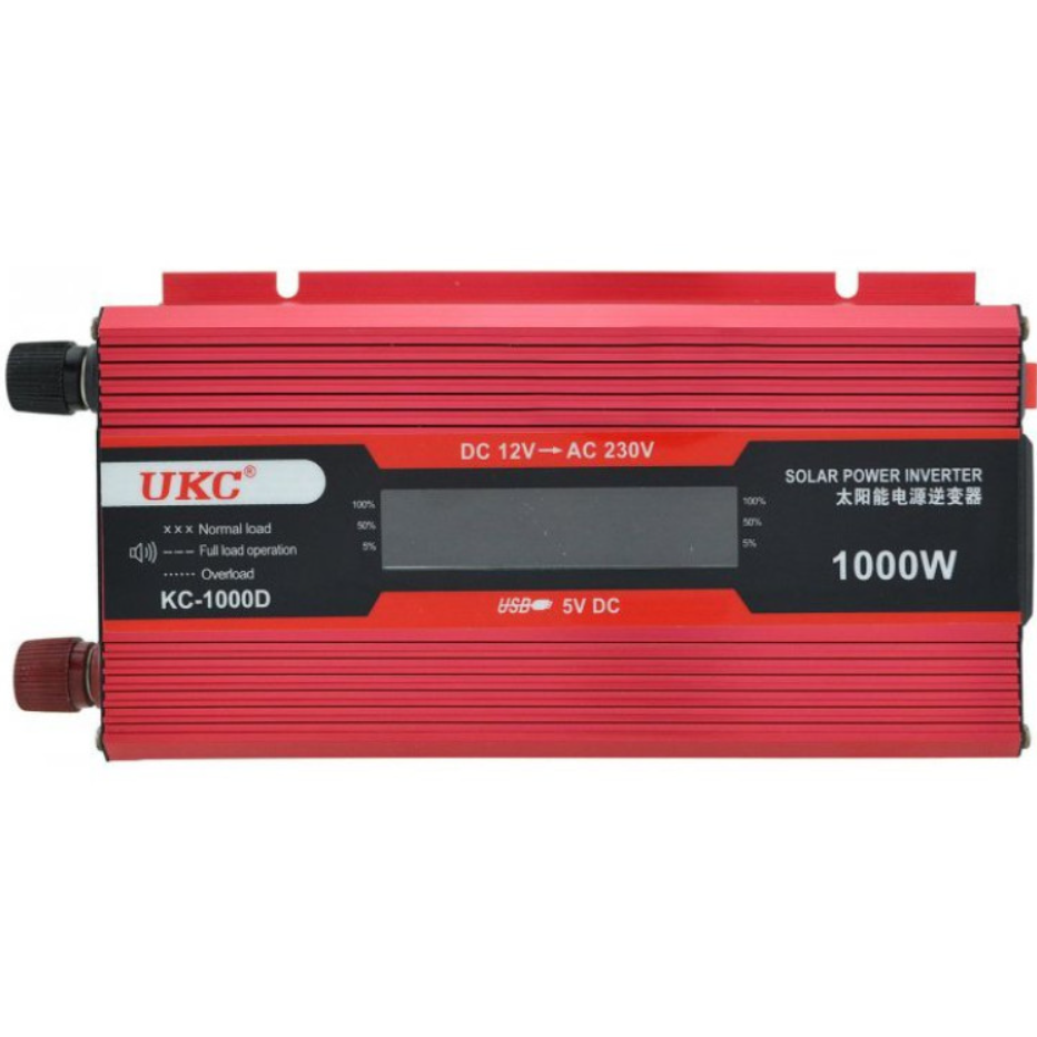 Перетворювач UKC 12V-220V 1000W KC-1000D інвертор з LCD дисплеєм (28515718) - фото 4 Перетворювач UKC 12V-220V 1000W KC-1000D інвертор з LCD дисплеєм (28515718) - фото 4
