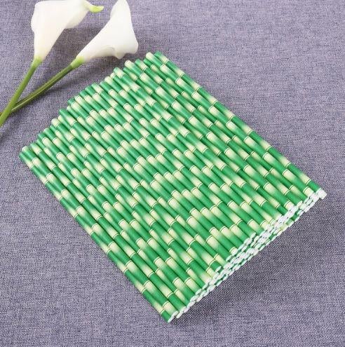Трубочки коктейльные с принтом бамбука 25 шт. 20 см Зеленый (2108/1) - фото 2 Трубочки коктейльные с принтом бамбука 25 шт. 20 см Зеленый (2108/1) - фото 2