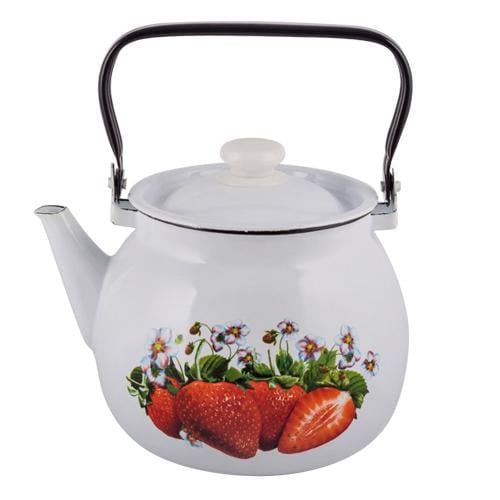 Чайник эмалированный Клубника 2,5 л (10556350)