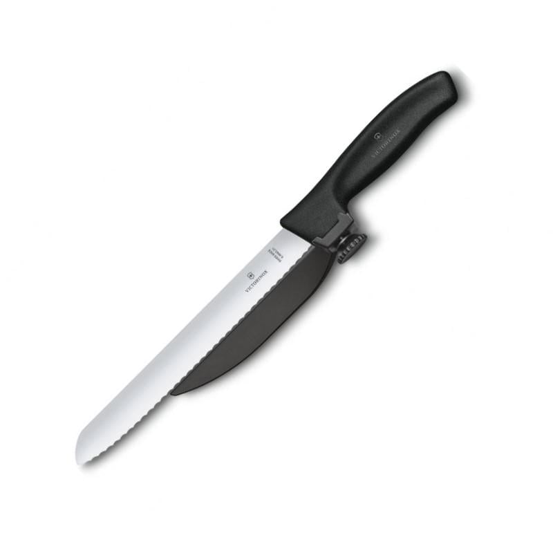 Нож кухонный Victorinox SwissClassic DUX с направляющей 21 см Black (Vx68663.21)