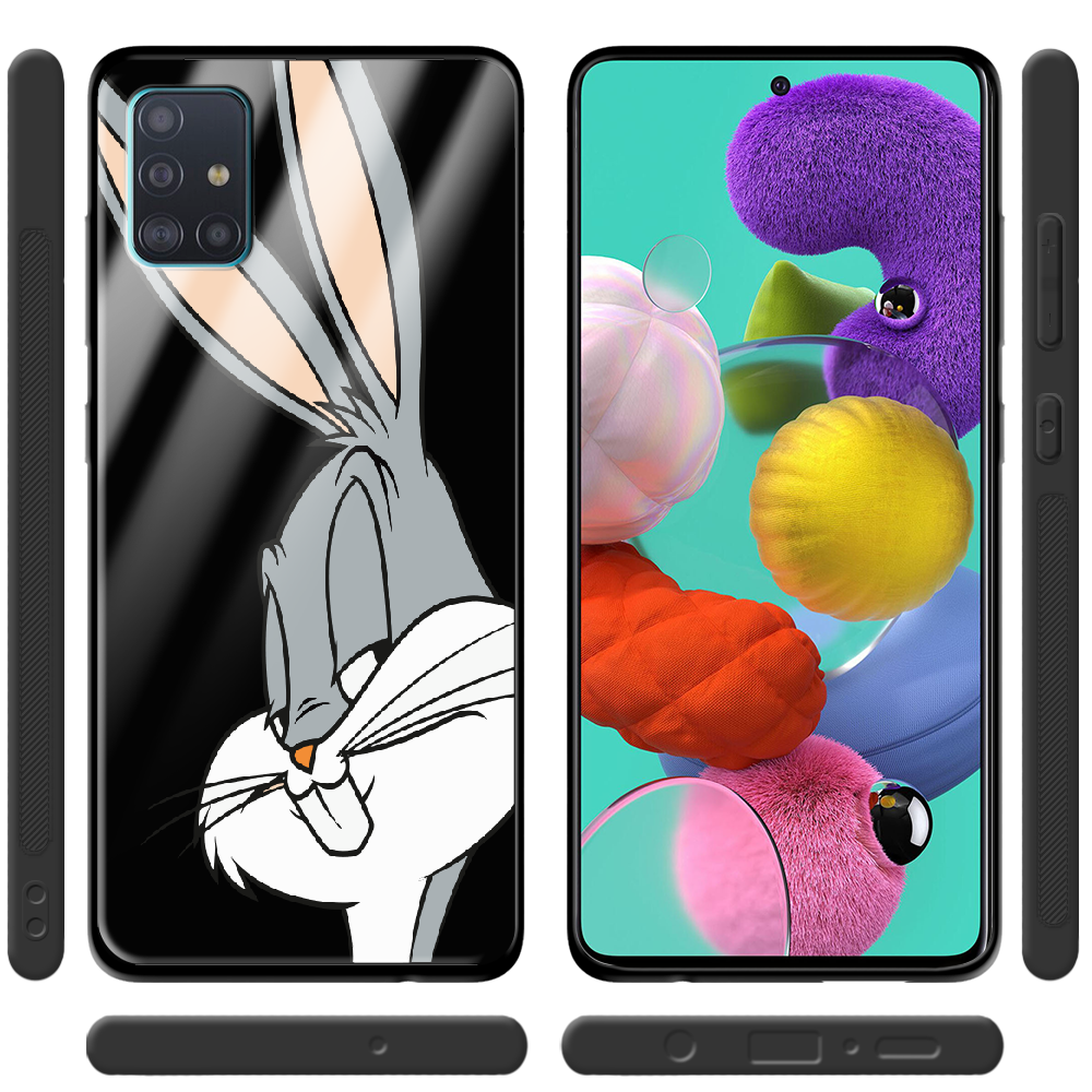 Чехол Boxface Samsung A515 Galaxy A51 Lucky Rabbit Черный силикон со стеклом (38808-bk81-39407) - фото 2