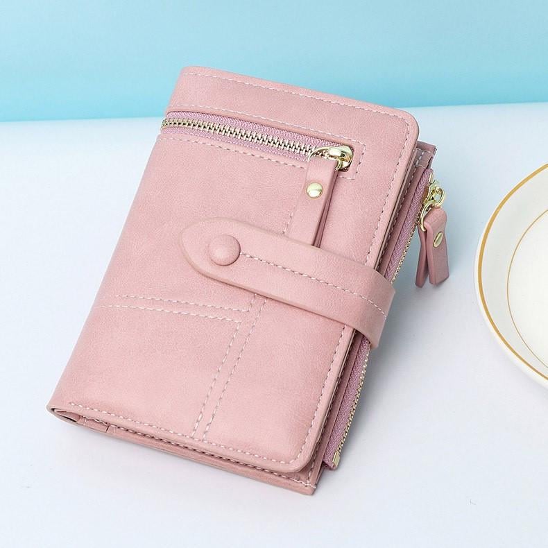 Кошелек женский 10100 складной кожаный Розовый (A_10100) Кошелек женский 10100 складной кожаный Розовый (A_10100)