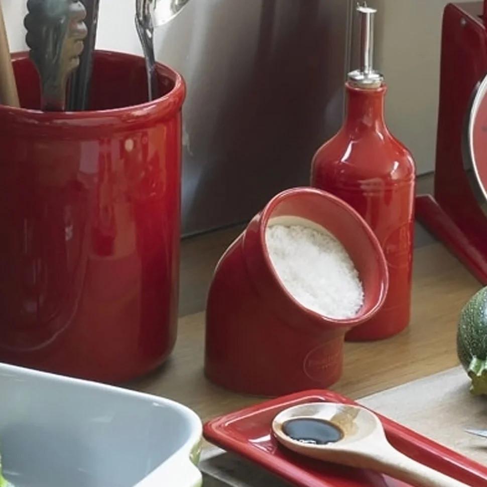 Подставка для ложки керамическая Emile Henry Kitchen Tools 22,5х10 см Красный (340262) - фото 5 Подставка для ложки керамическая Emile Henry Kitchen Tools 22,5х10 см Красный (340262) - фото 5