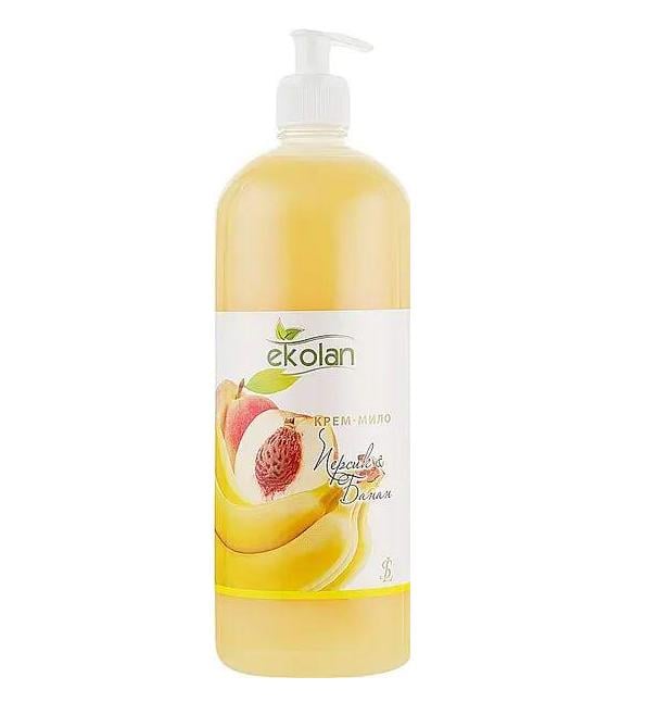 Крем-мыло жидкое Ekolan Персик & Банан с дозатором 1000 г (18090) Крем-мыло жидкое Ekolan Персик & Банан с дозатором 1000 г (18090)