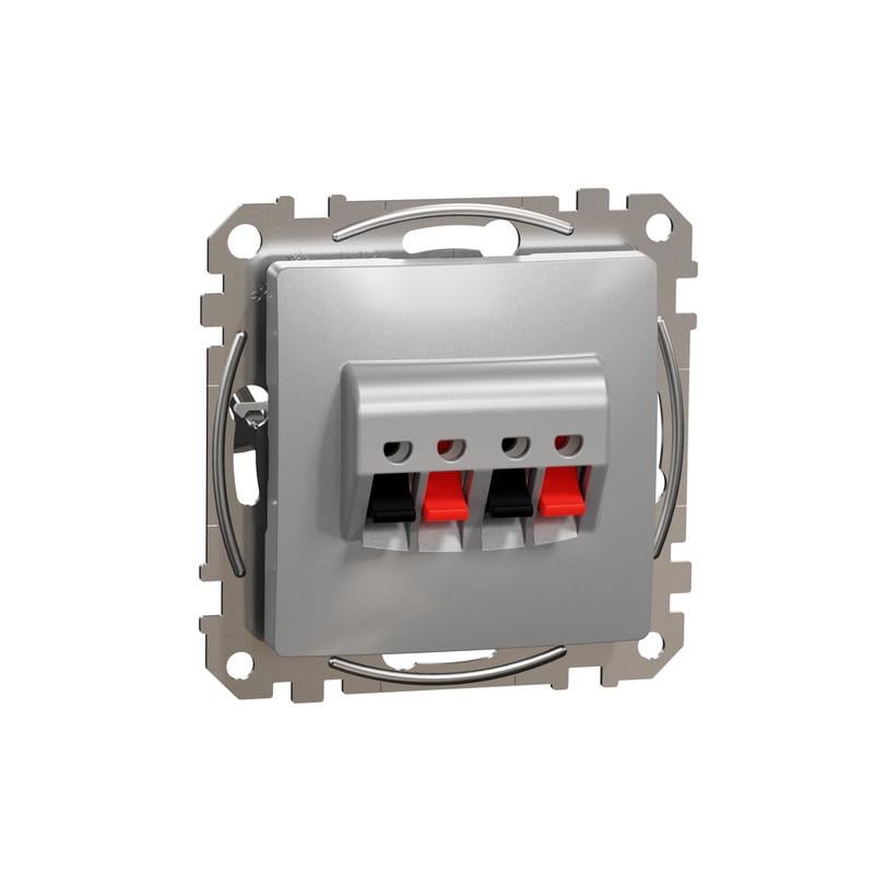 Аудиорозетка Schneider Electric Sedna Design&Element ABS-UV Алюминий (SDD113411)