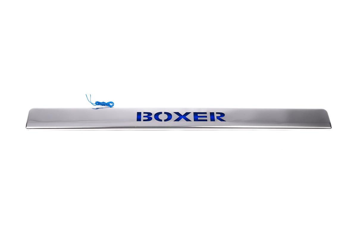 Хром планка над номером LED-синий Carmos для Peugeot Boxer 2006-2025 гг. нержавеющая сталь Хром
