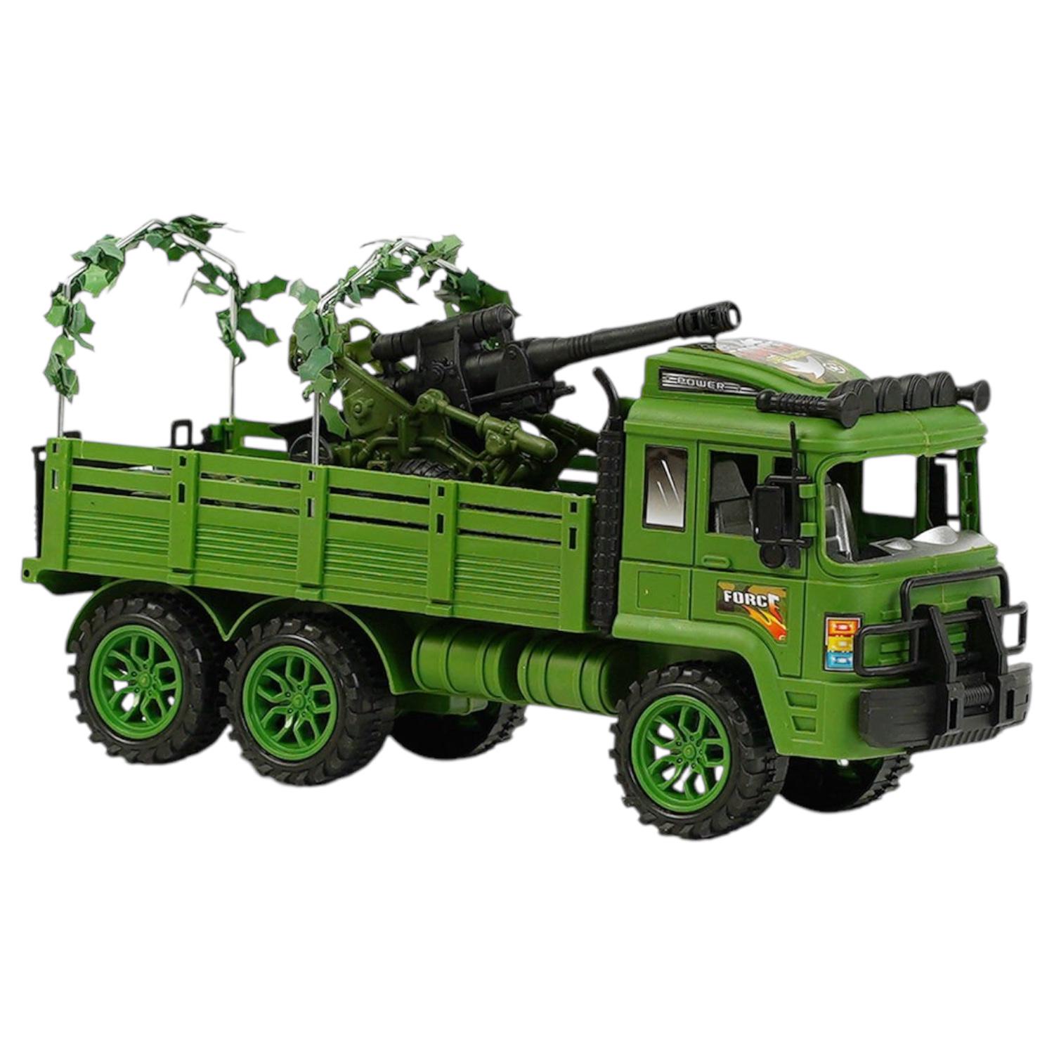 Машинка Военный грузовик с пушкой 2588-5 в слюде (113496) Машинка Военный грузовик с пушкой 2588-5 в слюде (113496)