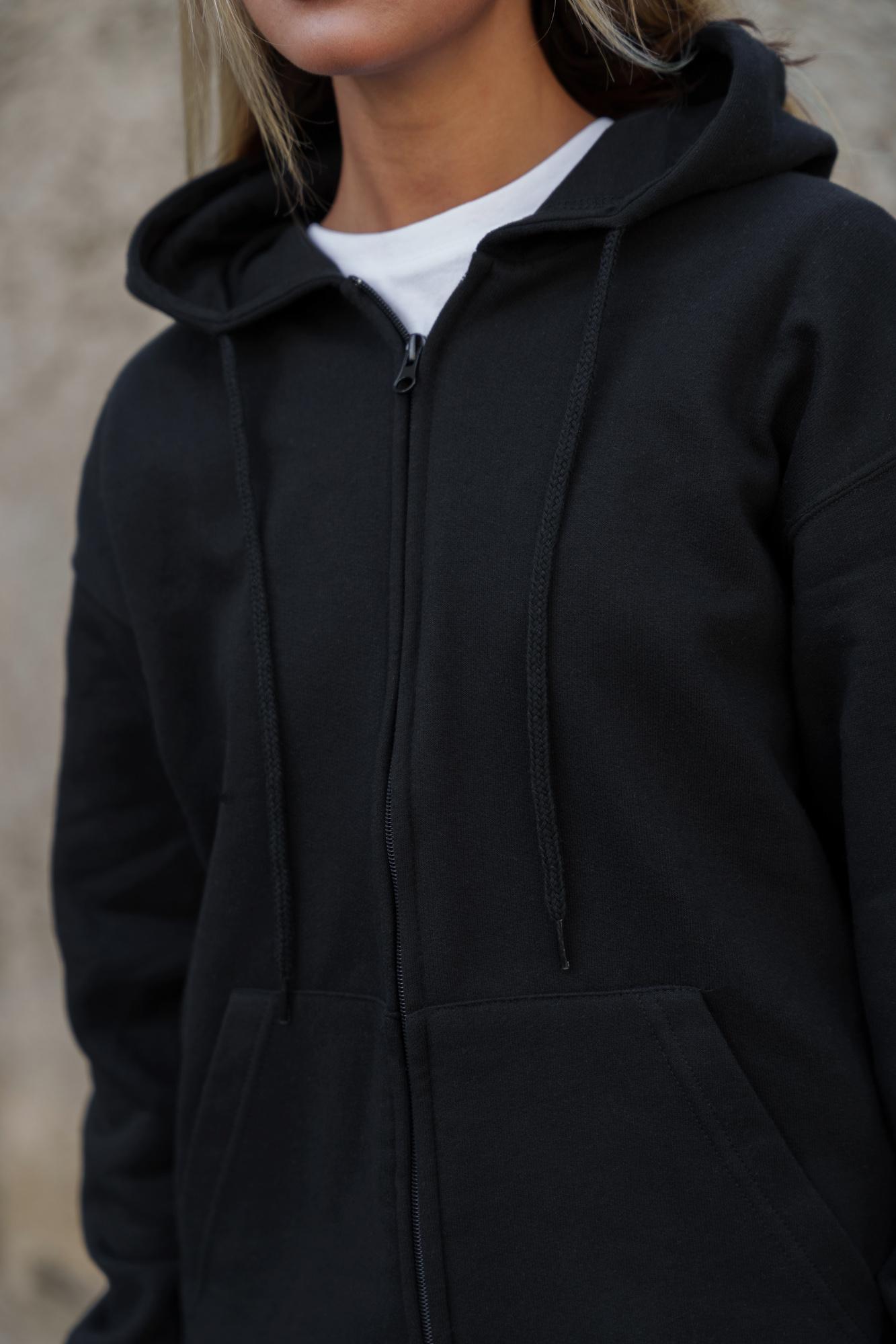 Худи-зип с принтом Without Calomity  Black S/M Black (S/M8055788) - фото 13