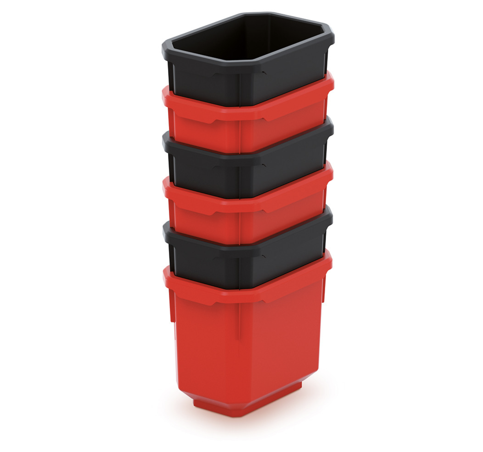 Набор из 6 контейнеров для метизов болтов гаек фитинга Kistenberg 156х110х90 мм (KTIS11)