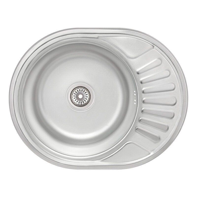 Мойка кухонная Imperial IMP574508MICDEC из нержавеющей стали овальная 570x450 мм (72289) Мойка кухонная Imperial IMP574508MICDEC из нержавеющей стали овальная 570x450 мм (72289)