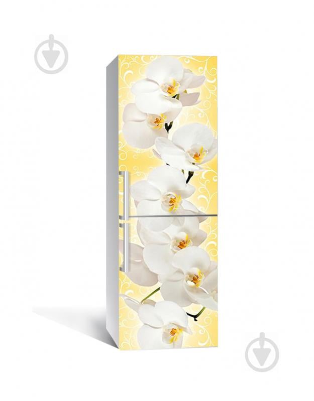 Наклейка на холодильник Zatarga «Белый плен» 650х2000 мм виниловая 3Д наклейка декор на кухню самоклеящаяся