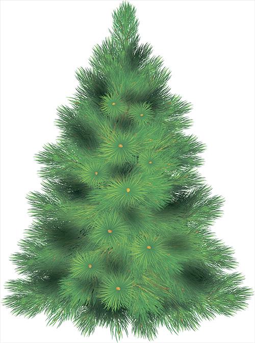 Наклейка ростова фігура Ялинка