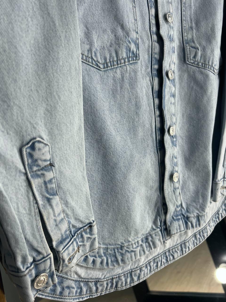 Сорочка жіноча XRAY 2038 джинсова оверсайз XS Блакитний - фото 8