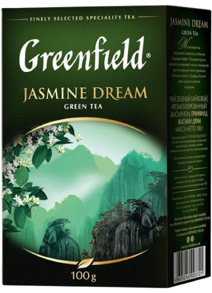 Чай Greenfield Jasmine Dream зеленый с жасмином листовой 100 г (225)