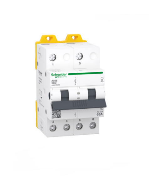 Переключатель резервного ввода Schneider iSSW Acti9 трехпозиционный 2P 63A 400/415В (28364941)