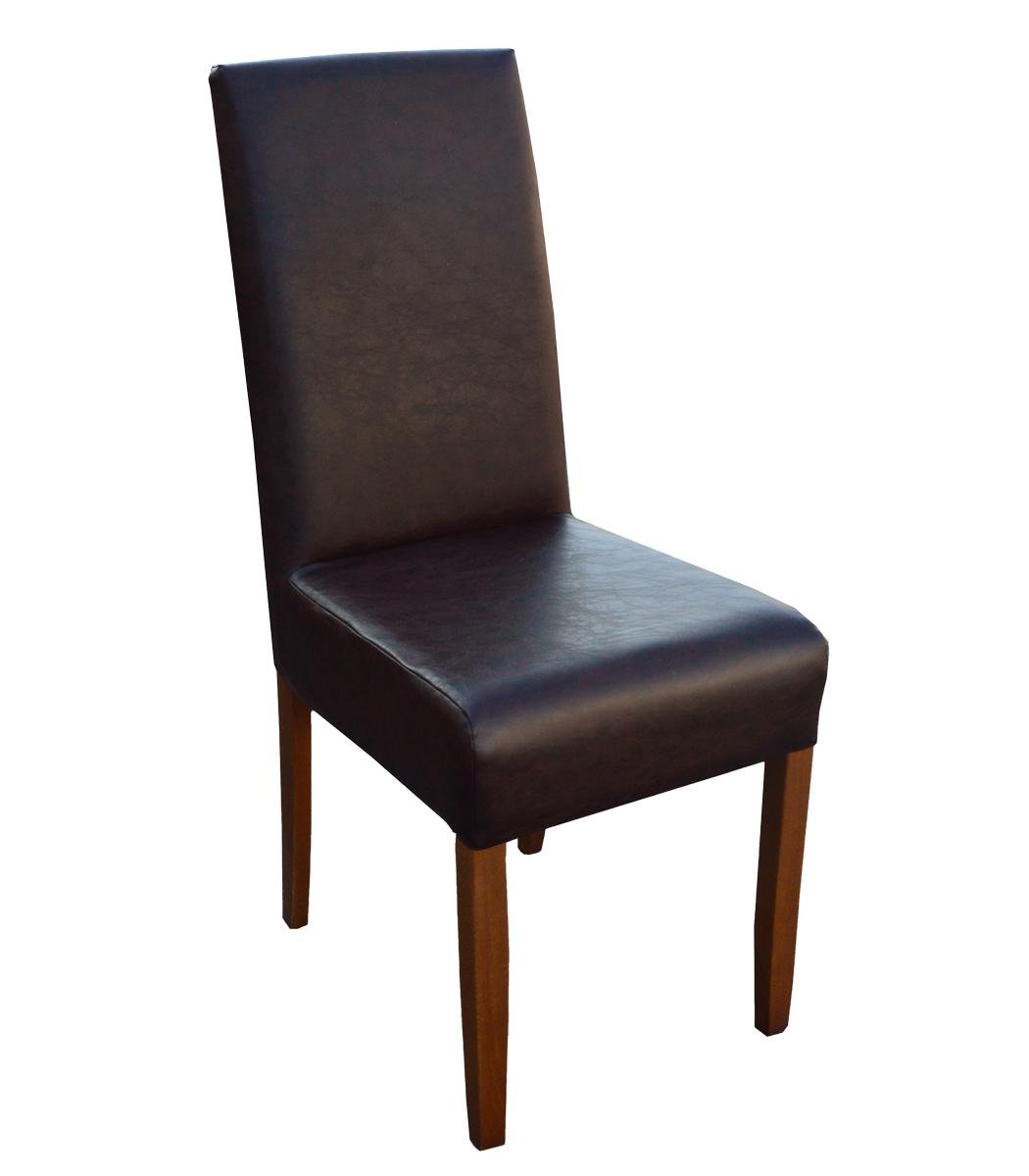 Стул кухонный Мікс Меблі Денвер Дерево/Кожзам CO - 3/RK Орех темный/Коричневый