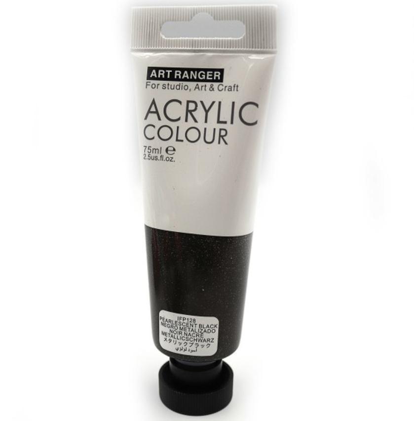 Краска акриловая ART RANGER 75 мл Pearlescent Black