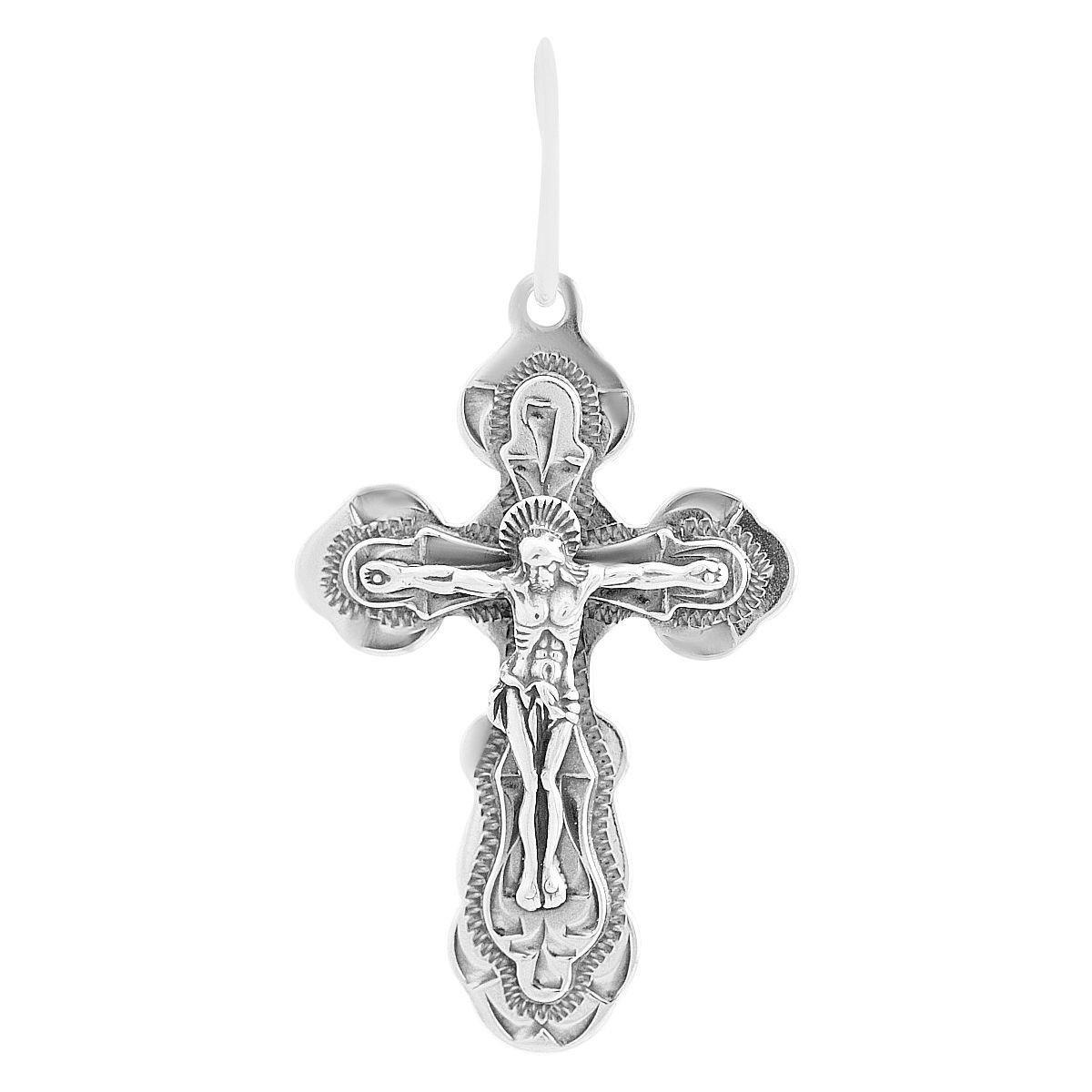 Срібний хрестик Tiva без каменів (2156703)