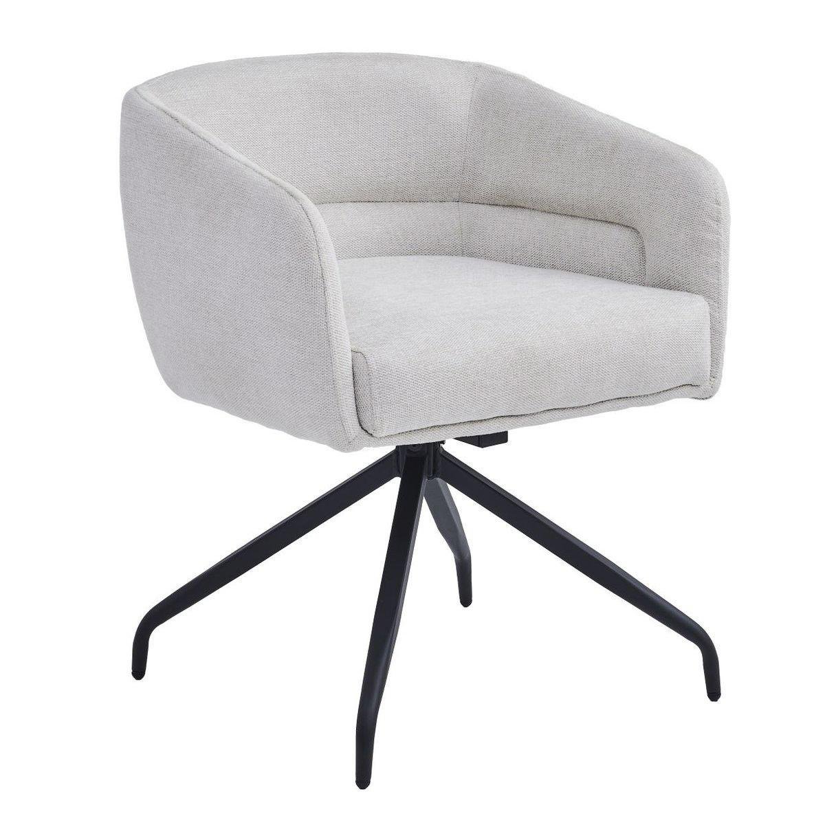 Кухонний стілець EMMA з металевим каркасом Чорний/Бежевий (EMMABE)