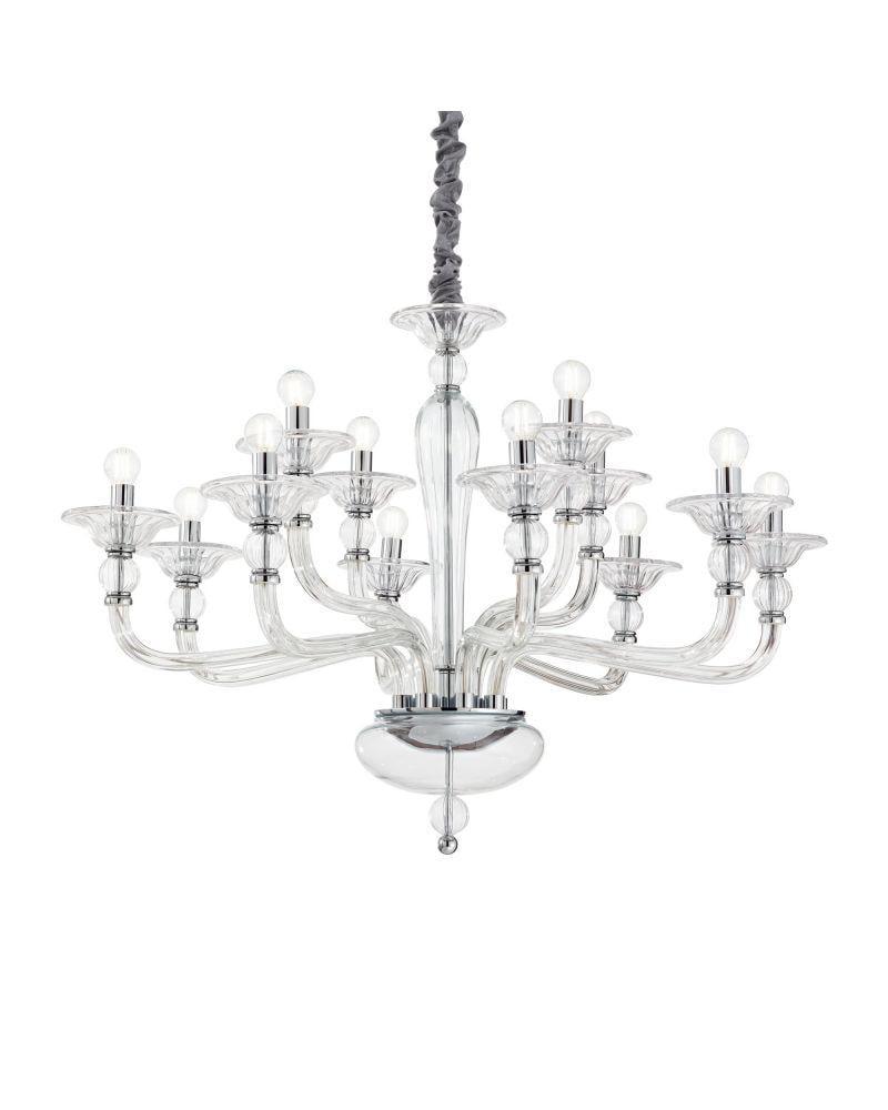 Люстра подвесная Ideal Lux Danieli sp12 trasparente (213484)
