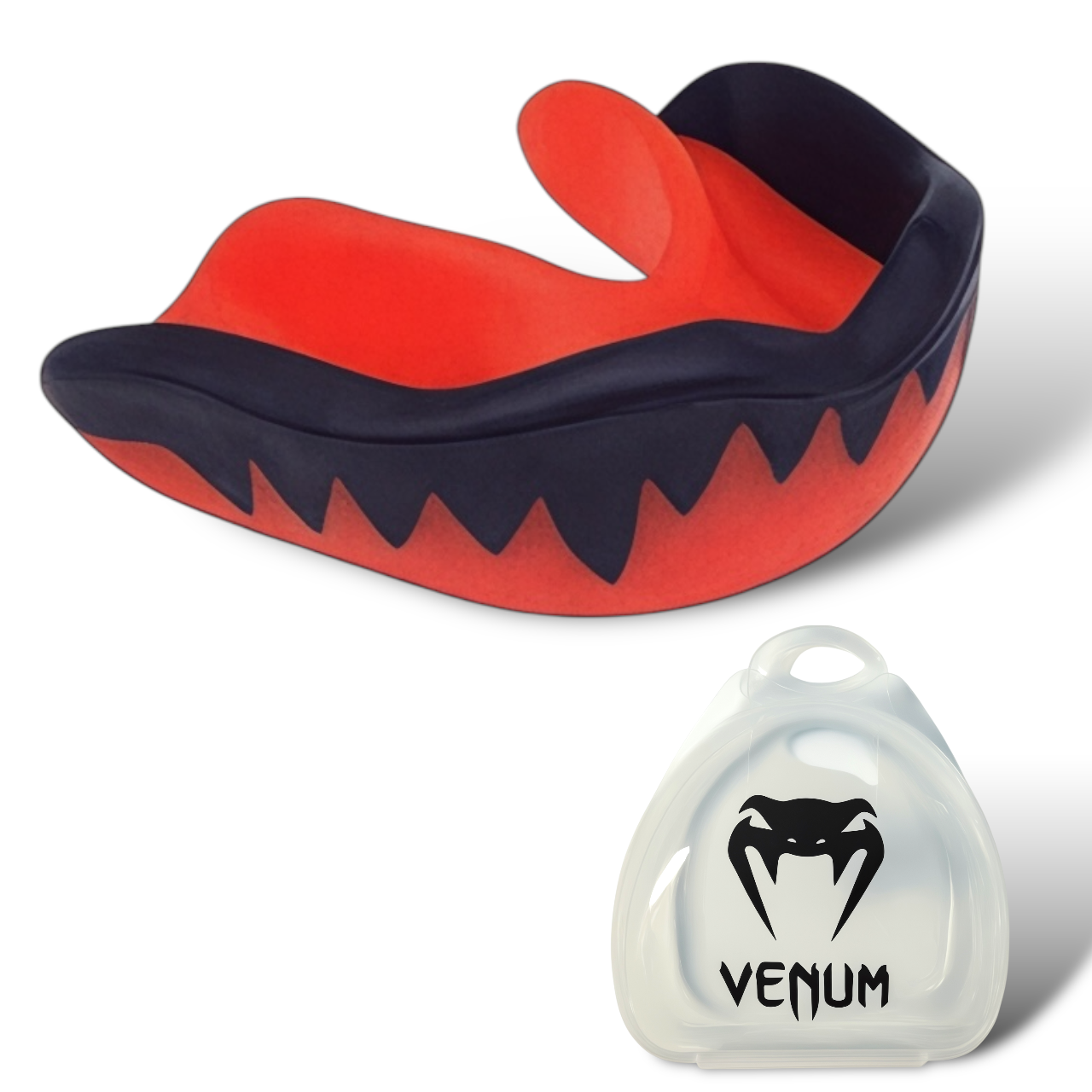 Капа боксерская Venum vampire двухслойная с футляром Красный (22819698)