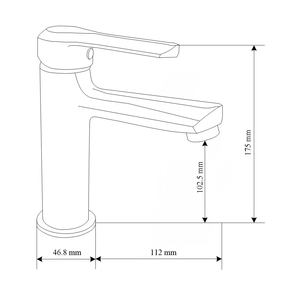 Смеситель для умывальника Mexen Sabre Белый (14327303) - фото 2