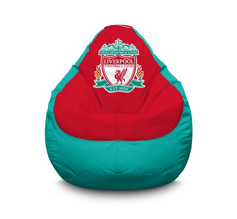 Кресло мешок iPuff Football Liverpool FC Turquoise Оксфорд XL 80x110 см Бирюзовый Кресло мешок iPuff Football Liverpool FC Turquoise Оксфорд XL 80x110 см Бирюзовый